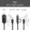 Baseus 5-in-1 iPhone / iPad / Android / Micro USB / Type-C Black Cable